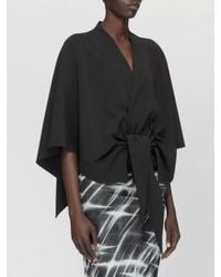 Rick Owens - Draped Kimono Sleeve Jacket Relaxed Fit - Lyst