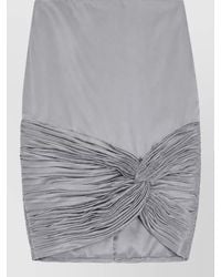 Valentino - Satin Draped Knotted Skirt - Lyst
