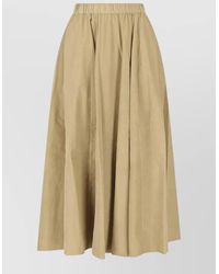 Aspesi - Cotton Midi Full Skirt - Lyst