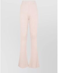 Peserico - Ribbed Knit Flared Trousers - Lyst
