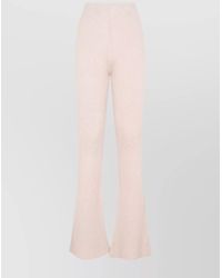 Peserico - Ribbed Knit Flared Trousers - Lyst