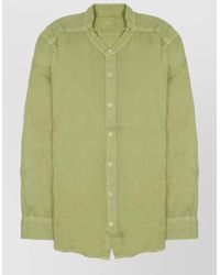 120% Lino - Linen Shirt Long Sleeves Slim Fit - Lyst