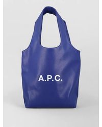 A.P.C. - Ninon Small Recycled Leather Tote Bag - Lyst