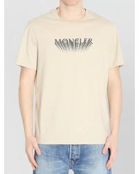 Moncler - Cotton Ribbed Crewneck Short-Sleeve T-Shirt - Lyst