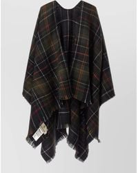 Barbour - Montieth Serape Cape Plaid Layering Piece - Lyst
