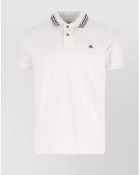 Vivienne Westwood - Ribbed Collar Short Sleeves T-Shirt - Lyst
