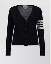 Thom Browne - Fine-Knit Wool V-Neck Cardigan - Lyst
