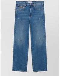 MSGM - Distressed Denim Loose-Fit Jeans - Lyst
