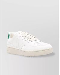 Veja - Leather Panelled Low-Top Sneakers - Lyst