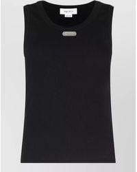 McQueen - Cotton Ribbed Tank Top Stretch Fabric - Lyst