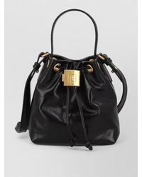 Balmain - Pulse Mini Leather Bucket Bag - Lyst