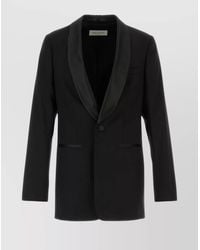 Dries Van Noten - Silk Blend Single-Breasted Blazer - Lyst
