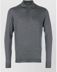 Drumohr - Merino Wool Polo Sweater - Lyst