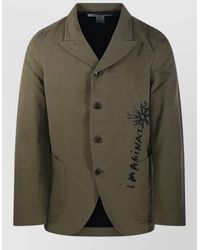 Comme des Garçons - Tailored Jacket Notched Lapel Graphic Print - Lyst