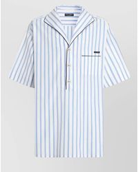 Dolce & Gabbana - Striped Short-Sleeve Relaxed-Fit Shirt - Lyst