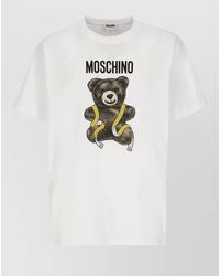 Moschino - Logo Print Cotton Short Sleeve T-Shirt - Lyst