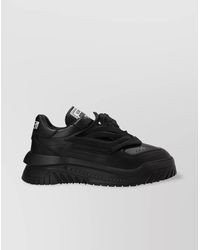 Versace - Leather Chunky-Sole Low-Top Sneakers - Lyst