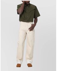 Bottega Veneta - Short Sleeve Collared Shirt Regular Fit Pockets - Lyst