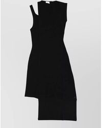 Courreges - Ribbed Knee-Length Dress - Lyst