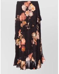 Zimmermann - Asymmetric Floral High Waist Maxi Skirt - Lyst