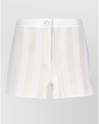 Fendi - Straight Shorts Side Pockets Striped Pattern - Lyst