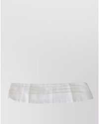 Dolce & Gabbana - Waist Cummerbund Cotton Pleated Design - Lyst