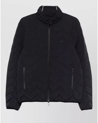Emporio Armani - Chevron-Quilted Down Puffer Jacket - Lyst