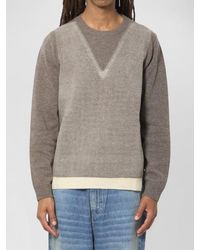 Maison Margiela - Madium Ecru Fused Knit Sweater - Lyst