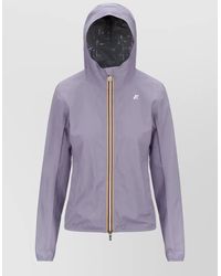 K-Way - Hooded Jackets Elastic Cuffs Lightweight Pockets - Lyst