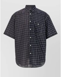 Comme des Garçons - Short Sleeve Shirt Button Down Collar Check - Lyst