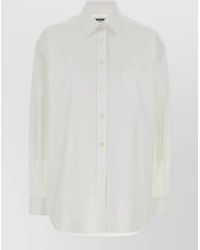 Moschino - Stretch Poplin Shirt Long Sleeves Heart - Lyst