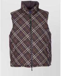 Burberry - Reversible Check Sleeveless Down Gilet - Lyst