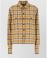 DSquared² - Flannel Shirt With Embroidered Chest Pockets And Long Sleeves - Lyst
