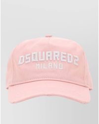 DSquared² - Cotton Baseball Cap Curved Brim Design - Lyst