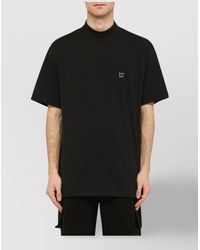 Needles - High Neckline Embroidered Stand Up Collar T-Shirt - Lyst