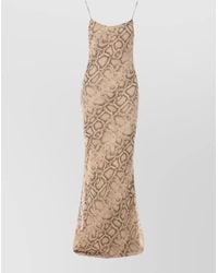 ANDAMANE - Python-Print Tight-Fit Maxi Dress - Lyst