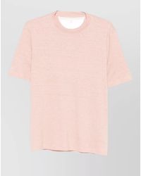Brunello Cucinelli - Linen Blend Short-Sleeve T-Shirt - Lyst