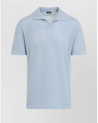 Kiton - Cotton Polo Shirt Perforated Fabric - Lyst