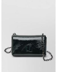 Christian Louboutin - Chain Strap Glossy Finish Cross Body Bag - Lyst
