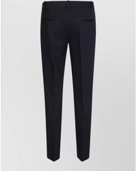 Pinko - Tailored Straight Trousers Silk Nylon Blend - Lyst