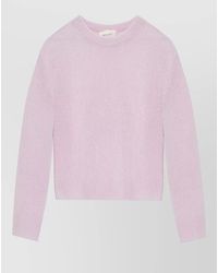 Lisa Yang - Cashmere Silk Ribbed Crew Neck Sweatshirt - Lyst