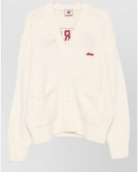 ICECREAM - Chunky-Knit Wool-Blend V-Neck Cardigan - Lyst