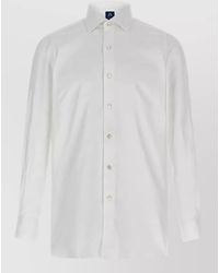 Finamore 1925 - Cotton Long-Sleeve Shirt - Lyst