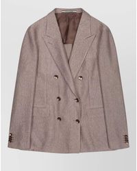 Tagliatore - Structured Shoulder Suit Jacket Notch Lapel - Lyst