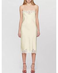 Stella McCartney - Iconic Lace Midi Slip Dress - Lyst