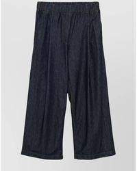 Dries Van Noten - Wide Leg Denim Trousers And Pockets - Lyst
