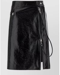 Courreges - Vinyl Fitted Skirt - Lyst