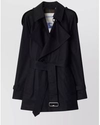 Burberry - Cotton Double-Breasted Belted Trench Coat - Lyst