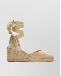 Castañer - Cotton Espadrille Wedge Sandals - Lyst