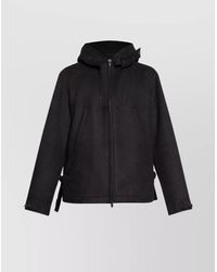 Y-3 - Melton Jacket Hooded Adjustable Cuffs - Lyst